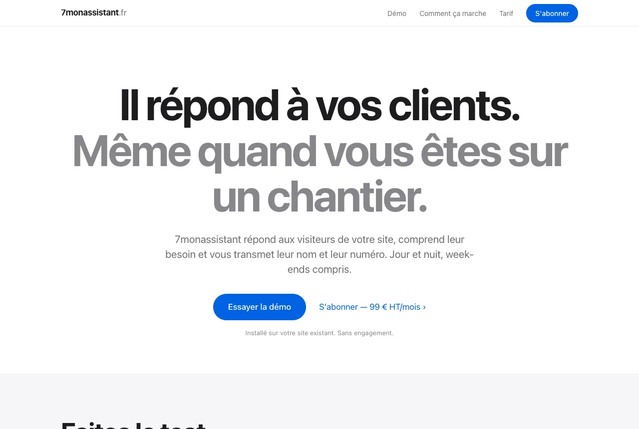 Aperçu de 7monassistant.fr