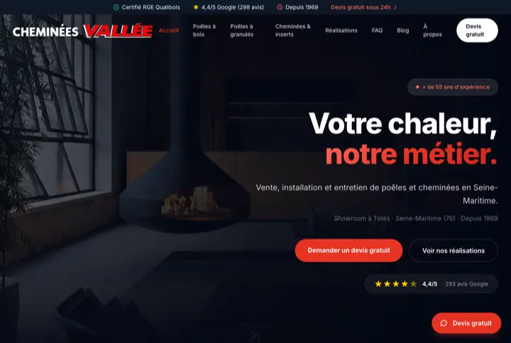 Site Cheminées Vallée